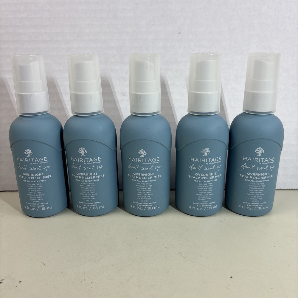 Hairitage Don't Wait Up Overnight Scalp Relief Mist 4oz Vegan Cruelty Free Lot 5